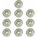 Miniatyrbilde 1 av 5: 606ZZ Deep Groove Kulelager 6 x 17 x 6mm, 10 stk, Miniatyr metall dobbeltskjermede kulelager, egnet for Skateboa