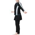 Miniatyrbild 2 av 4: 3st/ set Modest Burkini Badkläder Barn Flickor Muslimska Islamiska Cap Strandkläder Black 11-12 Years