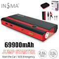 Miniatyrbilde 4 av 5: 99900mAh 12V Bil Jump Starter Jump Starter Booster Bærbar USB-lader Mobil Power Bank Emergency Battery Survival Kit