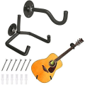 Miniatyrbild 1 av 5: Horisontellt väggfäste för gitarr, akustisk elektrisk klassisk gitarrstativkrokar Väggfäste, metall gitarrstativ Väggmonterad gitarrhängare för Ukulele Ban