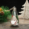 Miniatyrbilde 3 av 5: Klare LED-julekuler som henger til juletre, bryllupsfest, bursdag