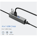 Miniatyrbilde 5 av 5: USB C til Gigabit Ethernet-adapter USB C til USB 3.0 10/100/1000 RJ 45 LAN-nettverksadapterkabel, støtter Windows 8/7/10