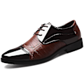 Miniatyrbillede 1 af 3: Mænd Snøre-Oxford Smart Formelle Business Bryllupssko Brown 47