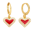 Pikkukuva 4 / 5: Korvakorut Vintage Zirkoni Heart Stud Muotikorut Ac9938 white