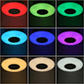 Pikkukuva 2 / 5: 150W 220V 3D Light RGB LED kattovalo musiikkivalo kaukosäätimellä, Bluetooth kaiutin, APP Control -yövalo