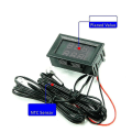 Miniatyrbild 4 av 5: Dc4-28v Högprecision LED-temperaturmätaredetektorsensor Dubbelskärm Digital biltermometer Ntc metall vattentät sond