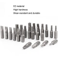 Miniatyrbilde 4 av 5: 10 stk Elektrisk skrutrekker Korte Bits Sterke magnetiske skrutrekkerbits - Triangle Ta18