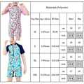 Pikkukuva 2 / 2: Lapset Tytöt Pojat Kesä Uimapuvut Ranta Print Zip One Piece Swimsuit Panda Print 9-12 Years