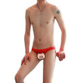 Miniatyrbillede 1 af 2: Mænd Sexet Blonde Hurtigtørrende Strings Undertøj G-String Red L