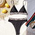 Pikkukuva 4 / 5: Naisten leopardipehmustettu push-up-bikinisetti set S