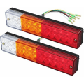 Pikkukuva 1 / 5: x LED-takavalot peruutusjarru Suuntavilkut Takavalo 40 LED Univesel 12V 24V perävaunun asuntovaunuun UV B