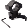 Miniatyrbilde 1 av 5: 25,4 mm 1&#39;&#39;/30 mm Quick Detach Scope Rings Convert Rings Ring, 20 mm Weaver Picatinny For Infrarød Night Vision Scope Lommelykt