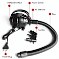 Miniatyrbilde 2 av 5: 220V 600W luftkompressor Elektrisk luftpumpe Bærbar hjemmeluftseng Luftbanepumpe Gymmattepumpe