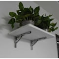 Miniatyrbillede 2 af 5: Billy beslag fortykket rustfrit stål 8 tommer 2 kun 90 grader retvinklet foldbart hængslet bord og stoleryg