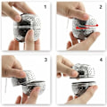 Miniatyrbillede 5 af 5: Stykker af rustfrit stål te-infuser te-infuser, te-infuser-si til te, krydderier og de fleste kopper og tekander, Fonepro