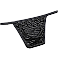 Miniatyrbild 1 av 2: Sexiga byxor för män Nattkläder Se Through Pouch Underkläder Black L
