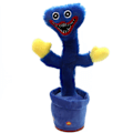 Miniatyrbillede 2 af 4: Poppy Playtime Huggy Wuggy Twist Cactus elektrisk dukke Blue