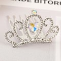 Miniatyrbild 1 av 4: Tjejer Insert Comb Bow-kont Hårkam Krona Blomma Huvudbonad Barndagspresent White D