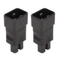 2 st IEC320 C20 till C15 Strömadapter Professionell Standard Koppar Dator Strömkabel