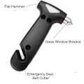 Miniatyrbilde 3 av 5: Emergency Hammer Vindusknuser Hammer Rescue Hammer Bil Bil Rescue Hammer Sikkerhetsbeltekutter Svart