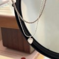 Miniatyrbild 2 av 5: Halsband 925 Silversmycken Heart Stud Modesmycken Ac8045 C181