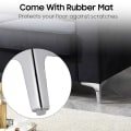 Miniatyrbillede 3 af 5: 4-pak metalmøbler sofaben, moderne stil gør-det-selv møbler foderstatning, trekantet bordskab skabsfødder Heavy Duty til kommode sofabord