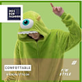 Miniatyrbillede 4 af 4: Halloween Julenisse enkelt-hoved lynlås store øjne pyjamas jumpsuit plysj rollespil pyjamas XL