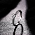 Miniatyrbillede 3 af 3: Ring Seks-klo Elegant Legering Cubic Zirconia Ring til fest Silver US 8