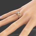 Miniatyrbilde 3 av 4: Ring Hollow Out Designet sommerfuglform Dame Forlovelsesringer Smykker For Club US 7