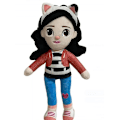 Miniatyrbilde 1 av 2: Dukkehus Pandy Paws Cat Plysj Leker Myk utstoppet dukke C
