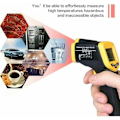 Miniatyrbilde 3 av 4: -58°F~932°F Berøringsfritt håndholdt infrarødt termometer, digital LCD, digitalt kjøkkentermometer, industrielt IR-pyrometer