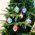 Miniatyrbillede 5 af 5: Julegave plastik lys Julepynt kugler Red