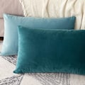 Miniatyrbillede 5 af 5: Sæt med 2 fløjlspudebetræk Dekorativ sofa Pudebetræk Super Glat Blød Komfortabel dekoration Hjem Stue Soveværelse Til Sofa 60x60cm Lys P