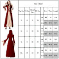 Miniatyrbillede 5 af 5: Kvinder Witch Vampire Cosplay Retro Maxikjole med snoretræk XL