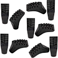 Miniatyrbillede 1 af 5: 10 stk tips til stave Nordic Walking Pads Udskiftningstips Gummi Nordic Walking Stave Pads til Trekking stave til Trekking stave