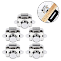 Pikkukuva 1 / 5: 5 Pack Push Button Salpa Oven lukon salpa Avaimeton Kaapin Lukon Salpa Kaapin nupin lukko hevosperävaunuun asuntovaunuun Style 2