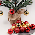 Miniatyrbilde 3 av 5: 24stk 3cm bruddsikre julekulepynt