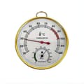 Sauna Termometer og Hygrometer med Metalkabinet, Bredt Analogt Måleinstrument til Saunarum
