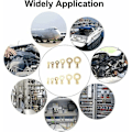 Miniatyrbilde 5 av 5: M3 M4 M5 M6 M8 M10 Bil M3 M4 M5 M10 Messing Elektriske kabelsko 150 stk Fonepro