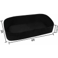 Miniatyrbilde 3 av 5: Rektangulær, pustende stoffplantekasse med hevet bed - Slitesterk plantepose for blomster og grønnsaker - 0,9 m(L) x 1,8 m(B) -