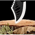 Pikkukuva 3 / 3: Ulkoleirintä Hiiliteräksinen karsintakirves Monikäyttöinen puusepänkirves Survival Tactical Axe Vuoripuukirves (musta),