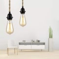 Miniatyrbillede 2 af 5: 4,5 m Retro Hemp Rope Lysekrone, Retro E27 fatning med Switch Rope Lysekrone, E27 Switch ledning