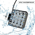 Miniatyrbillede 4 af 5: 4 stk 48w led arbejdslys, 12v bil led spotlight vandtæt Ip 67, led arbejdslys til bil lastbil Traktor Suv båd (4 stk)