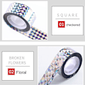 Miniatyrbilde 2 av 2: Fugleskremselbånd Bånd Laser Fuglekontroll Hold fugler unna hagehus, trær, svømmebasseng Width 4.8cm*Length 110m checkered