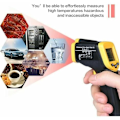 Miniatyrbilde 4 av 4: -58°F~932°F Berøringsfritt håndholdt infrarødt termometer, digital LCD, digitalt kjøkkentermometer, industrielt IR-pyrometer