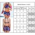 Miniatyrbillede 4 af 4: Dame Polstret Tankini Bikini Sæt Badetøj Badedragt M