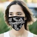 Miniatyrbild 4 av 5: Spetsfjäril trelagers smältblåst tyg engångsmönstertryckmask för vuxna män och kvinnor
