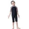 Miniatyrbild 2 av 5: barn Flickor Islamiska Muslimska Badkläder Modest Burkini Arab Baddräkt Strandkläder Black 9-10 Years