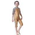 Miniatyrbild 2 av 5: Barn Flickor Islamiska Muslimska Badkläder Modest Burkini Camel 7-8 Years