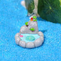 Miniatyrbild 5 av 5: 3 X 3 st Poolprydnad Anti-blekning Splittersäker Halkfri bas Hög simulering Lotusblad Blomsterdamm Staty Micro Landscape Supply